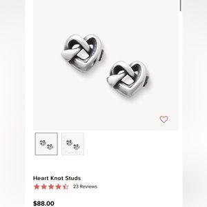 James Avery Heart Knot Studs